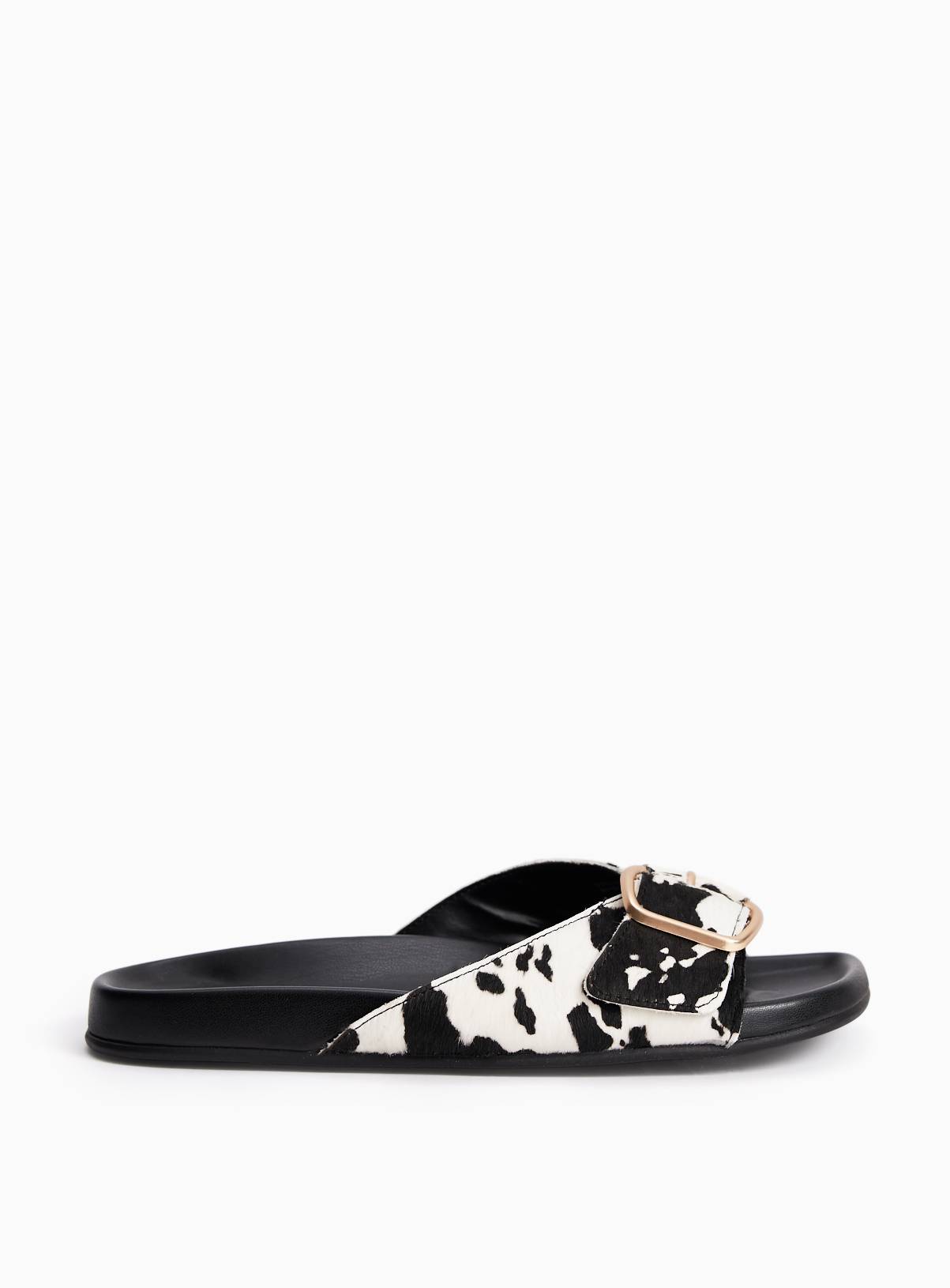 Animal Print Single Strap Footbed Sandals 5 - Image 3